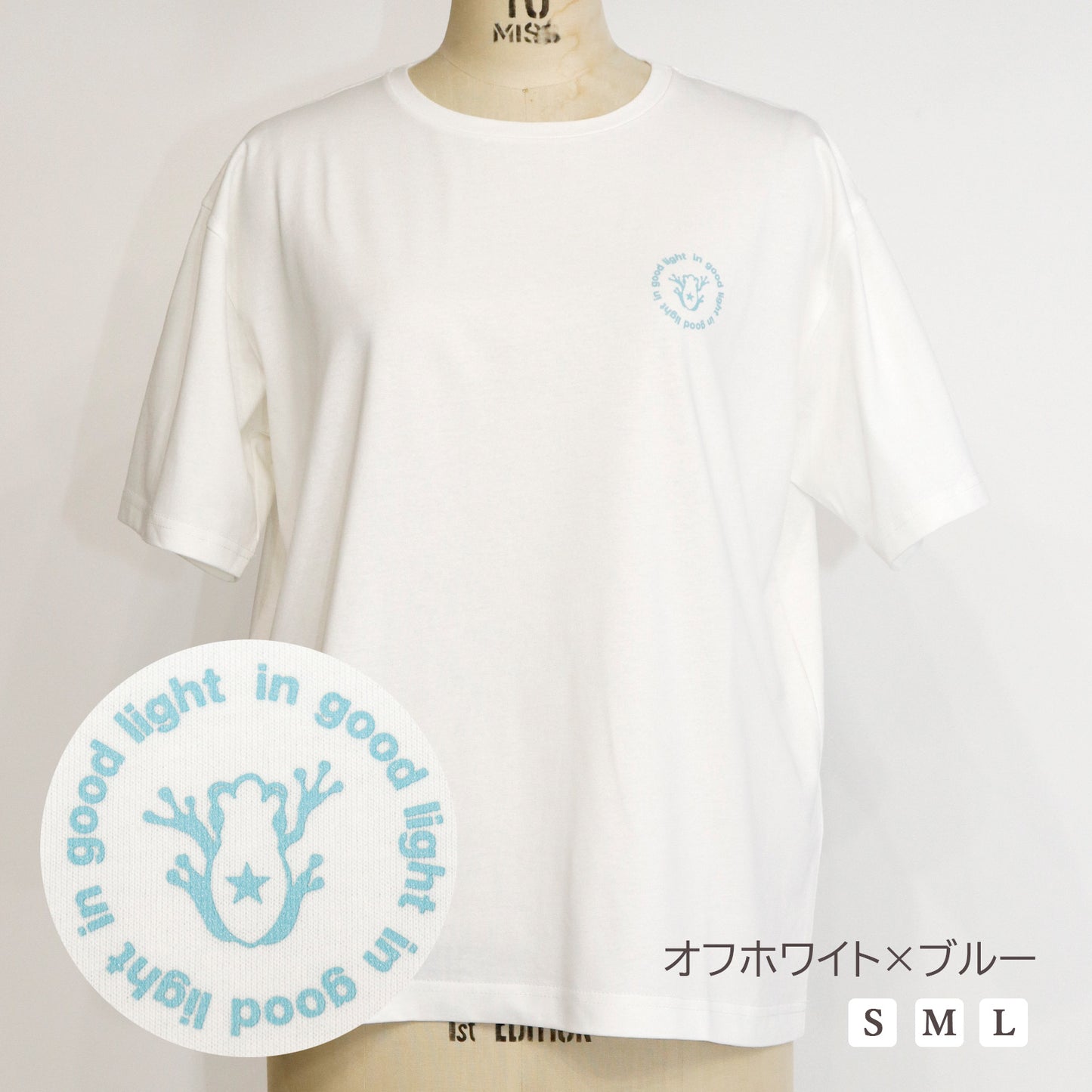 ロゴカエルプリントTシャツ【小柄女性向け 小さいサイズ対応】